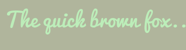 Image with Font Color BCEDB9 and Background Color B0B59C